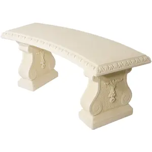 Cream Venetian Curved Bench 