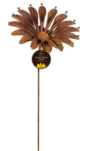 Rustic Sunflower Stake